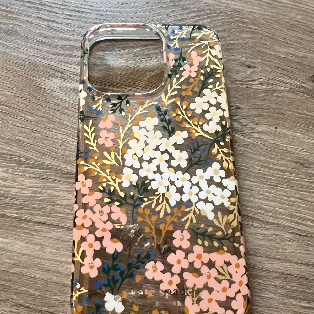 ⬇️Price Drop! Kate Spade Pink and Gold Floral iPhone Case